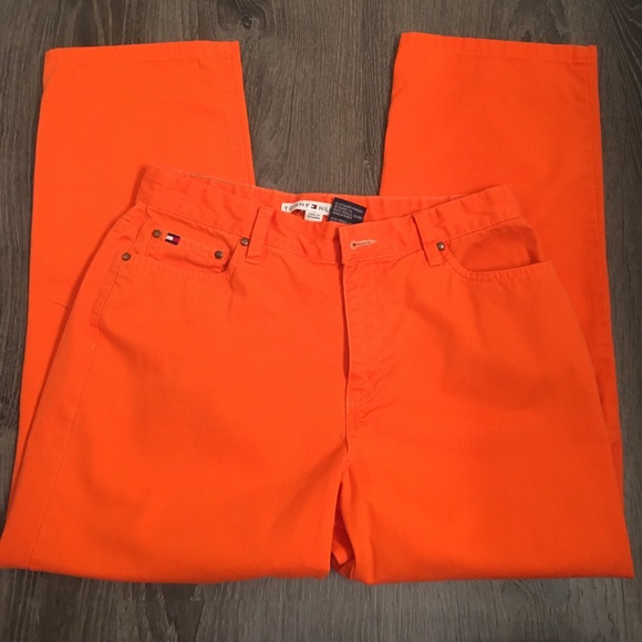 Tommy Hilfiger Pants - Tommy Hilfiger Orange Jean Capris